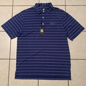 NWT Footjoy Men's Large Blue Short Sleeve Golf Polo Shirt